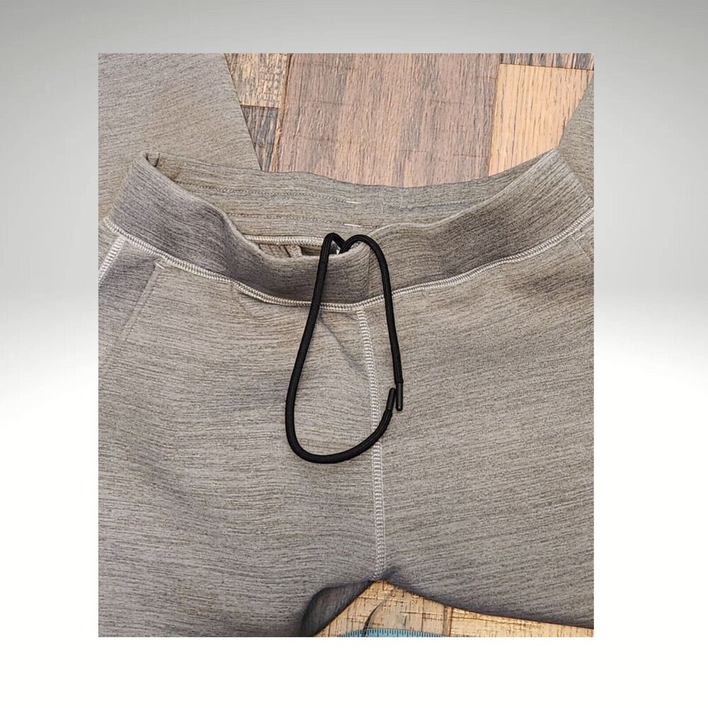 Uniqlo Winter Mens Joggers Gray Sweatpants Warm Thick Pockets Draw String Size S - Picture 6 of 8
